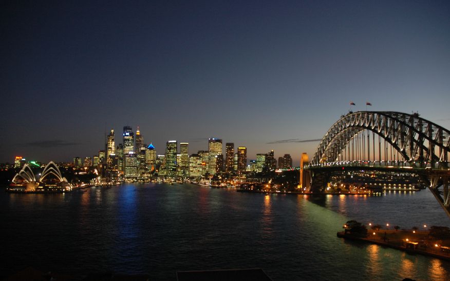 Sydney Skyline Sunset
