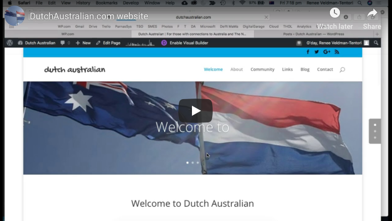 Dutch Website New look website for dutchaustralian.com – Dutch Australian