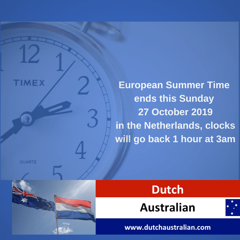 Dutch summertime and&nbsp;wintertime